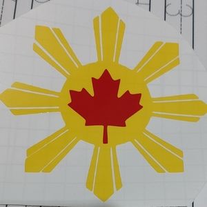 Filipino Canadian Car Decal